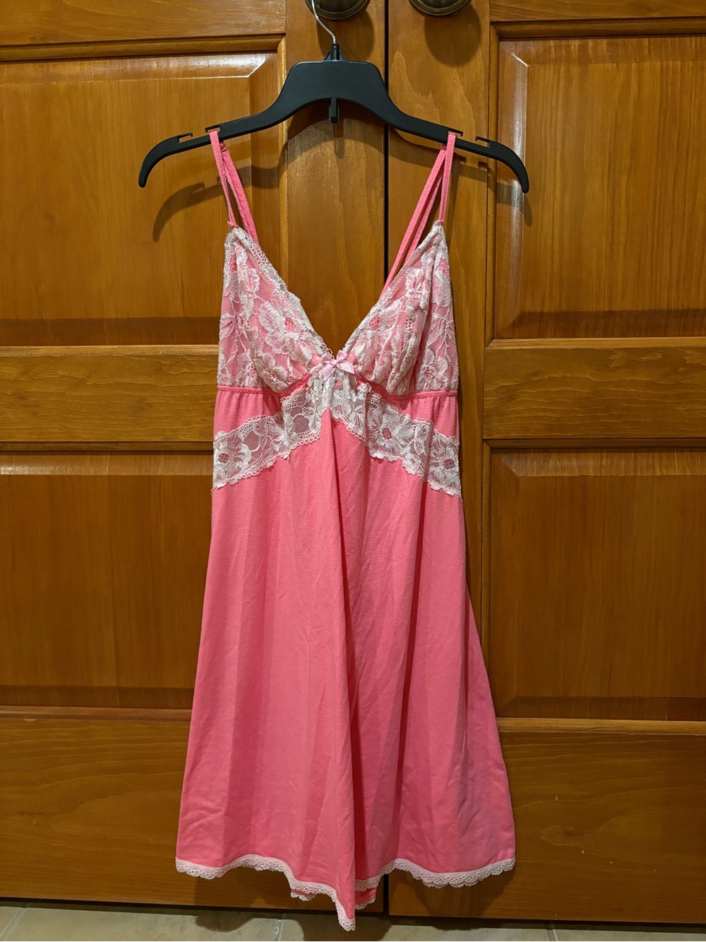 Victoria's Secret Pink Lace-Trim Chemise